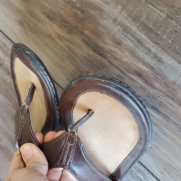B.O.C Born Leather Thong Flip Flop Sandals Flats shoes sz 7 - Picture 4 of 12